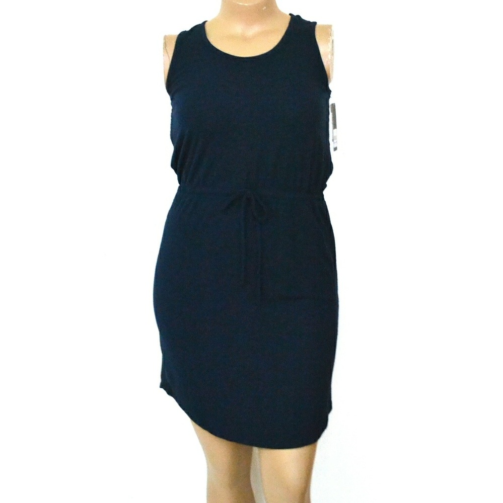 🆕Adrienne Vittadini S, Navy Lace Back Mini - Picture 2 of 3